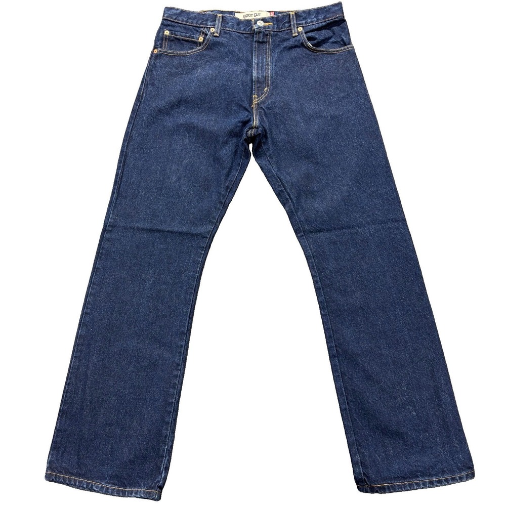 Vintage Levis 517 Jeans Mens 34x32 Boot Cut Rodeo Cowboy Dark Wash Western Y2K